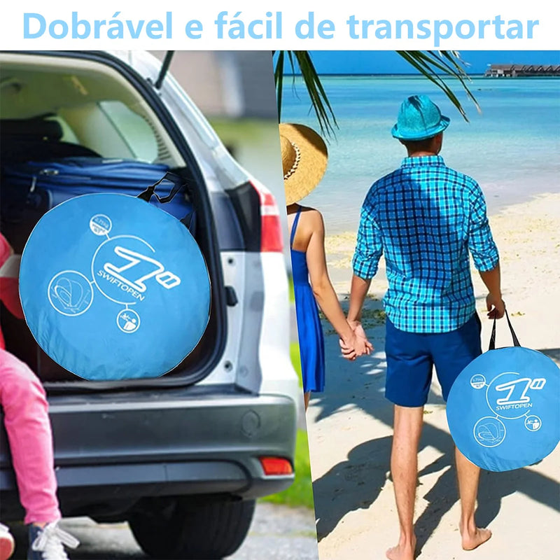 TENDA BARRACA DE PRAIA INFANTIL COM PISCINA Proteção UV UPF50