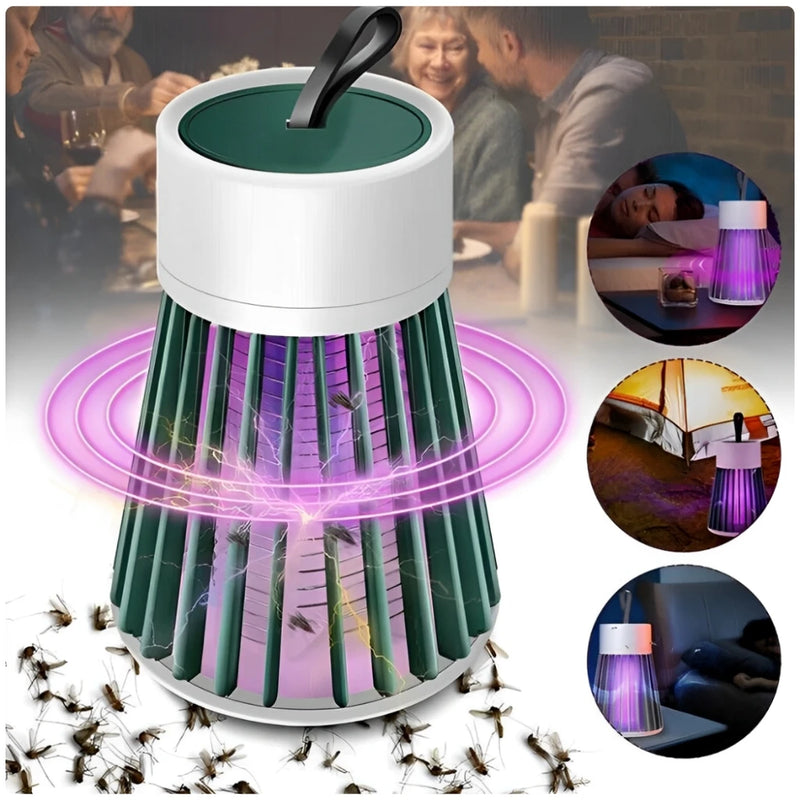 Lâmpada Elétrica Mata-Mosquitos Com Luz UV Usb Recarregável Armadilha Para Insetos Portátil