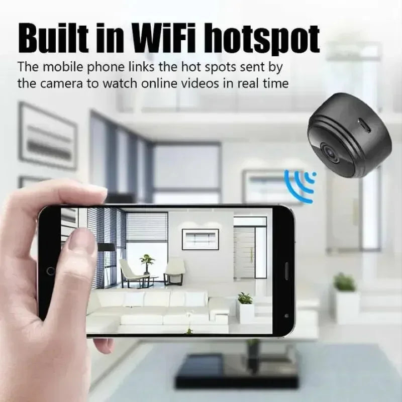 Mini Camera A9 WiFi Gravadora de Segurança Monitoramento Vídeo Sem Fio Voz Imagem Inteligente para Bebês e Animais Estimação